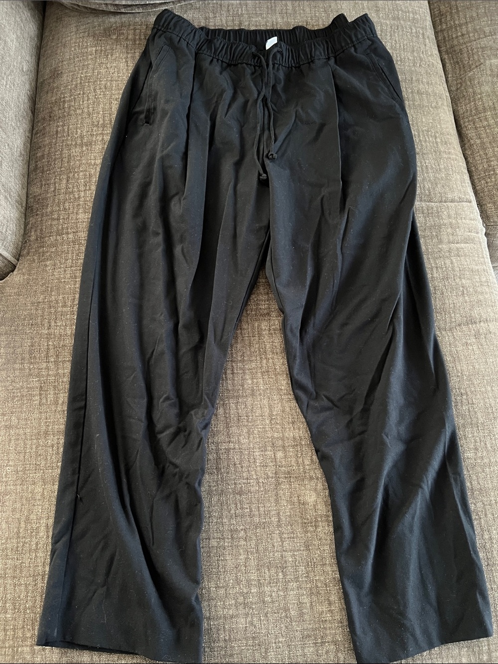 Old Navy Black Women's Billie Straight High-Rise Trousers